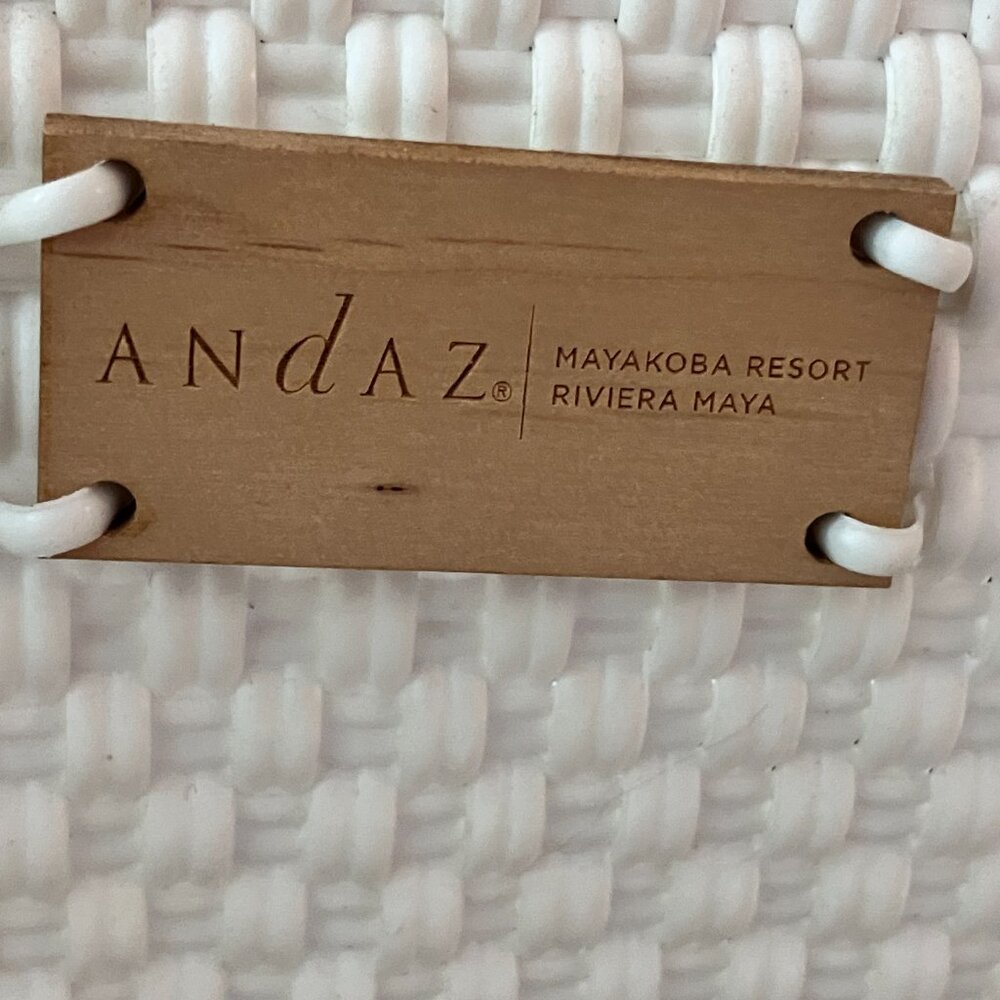 Andaz Mexican Basket Tote With Tassel - Picture 3 of 4